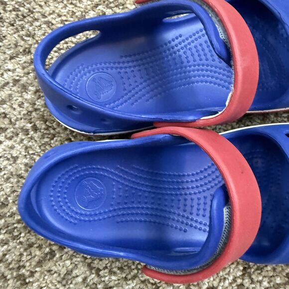 Crocs Bayaband Sandals Kids Cerulean Blue Kids Size J 2 - Picture 9 of 12